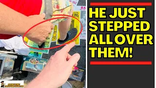 SELLER STEPS ALL OVER MY ITEMS AT FLEA MARKET!