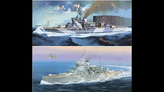 1/350 Scale HMS Warspite Academy vs Trumpeter Comparison