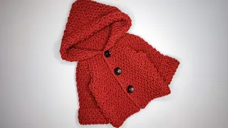 Crochet #58 How to crochet a very soft baby hoodie / Part 1