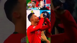 Ronaldo Agua Water VS Haaland Prime + Messi Gatorade
