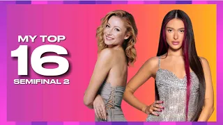 My Top 16 | Semifinal 2 ESC 2024 | #eurovision #esc #viral #trending #music #unitedbymusic #esc2024