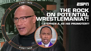 The Rock on potential WrestleMania vs. Roman Reigns?! Stephen A. as his promoter?! 👀 | First Take