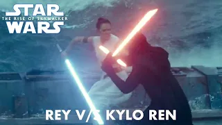 Star Wars The Rise of Skywalker Rey vs Kylo Ren