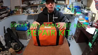 Solar Inflatable Jet Boat Repair Kit And Boat Name.