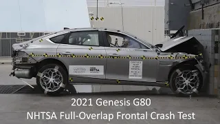 2021-2024 Genesis G80 NHTSA Full-Overlap Frontal Crash Test