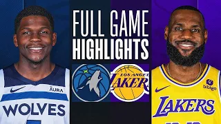 LAKERS vs TIMBERWOLVES FULL GAME HIGHLIGHTS APRIL 7, 2024 NBA FULL GAME HIGHLIGHTS TODAY 2K24