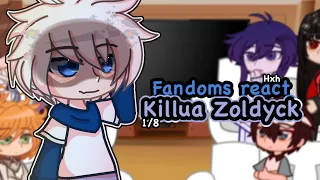 Fandoms react to each other Killua Zoldyck || 1/8 / hxh || gcrv || popular 2020 fandoms ver