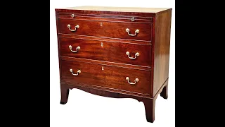 Small Georgian Mahogany Chest Of Drawers