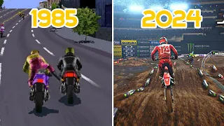 Evolution Of Moto Bike Racing Video Games (1985-2024) | Evolution Of Racing Games | Gaming Place