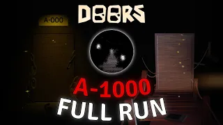DOORS - REACHING ROOM A-1000 | [Full Walkthrough] - No Commentary
