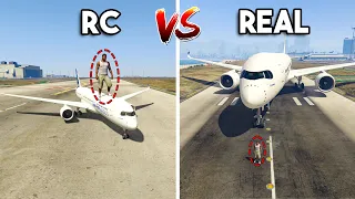 GTA 5 ONLINE : REAL A350 PLANE VS RC PLANE (WHICH IS BEST PLANE?)