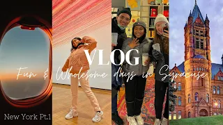 VLOGMAS 2021 in New York Pt.1🎄 || Fun & wholesome days exploring Syracuse, 1st Snow,  amazing people
