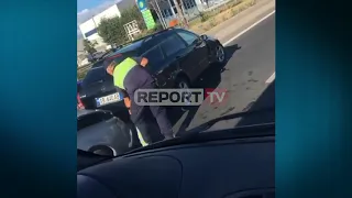 Report TV -Aksident i trefishtë në autostradën Tiranë-Durrës