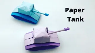 How To Make Easy Paper Toy TANK For Kids / Nursery Craft Ideas / Paper Craft Easy / KIDS crafts