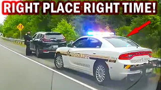 CONVENIENT COP | INSTANT KARMA | DRIVER BUSTED BY POLICE | KARMA COP | JUSTICE CLIP | ROAD RAGE