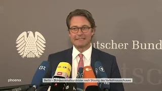 Statement Andreas Scheuer nach Verkehrsausschuss-Sitzung am 26.06.19