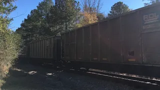 CSX Empty Coal Train heads up the Eastover Sub into Columbia, SC