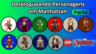 DESBLOQUEANDO PERSONAGENS EM MANHATTAN NO LEGO MARVEL'S AVENGERS (PARTE 2)