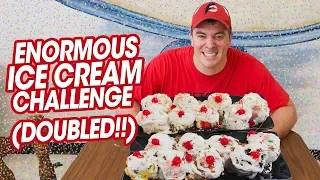 Massive Ice Cream Sundae Challenge w/ 16 Different Flavors!!