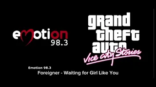 GTA Vice City Stories - Emotion 98.3 / 07. Foreigner - Waiting For a Girl I like You