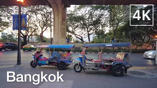 Bangkok Update - Around Chit Lom and Phra Khanong BTS Station - January 2022 | 4K Night Walking Tour