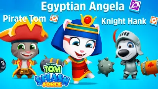 TALKING TOM SPLASH FORCE - Angela, Tom, Hank - Gameplay, Android Mobile ios