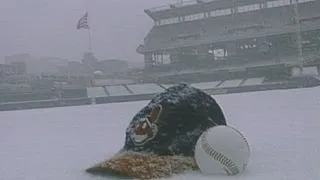 Cleveland snow and baseball opening days