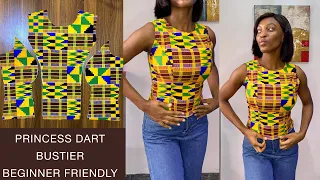 HOW TO cut and sew a Princess Dart Bustier | BEGINNER FRIENDLY