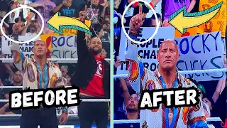 The Rock Changed His Signal at Roman Reigns on WWE SMACKDOWN? Thoughts? 💭☝️