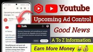 upcoming ad control changes youtube | starting in November we're simplifying ad controls yt studio