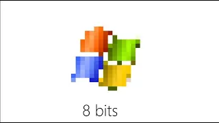 64 bits 32 bits 16 bits 8 bits 4 bits 2 bits 1 bit (Windows XP)