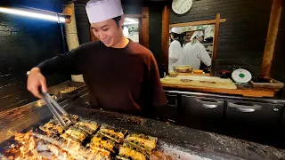 Unagi grilled to PERFECTION in Kyoto Japan! 200 EELS A DAY!