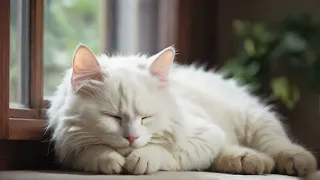 Lofi White Cat - Rendezvous Rhapsody♫ - 3mins