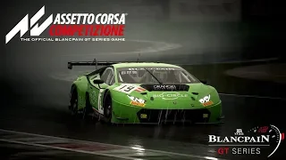 Lamborghini Huracan GT3 Onboard and TV Cam at Monza during Heavy Rain - Assetto Corsa Competizione