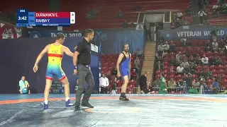 1/4 GR - 78 kg: E. DURMANOV (KAZ) v. Y. RAHBA (FRA)