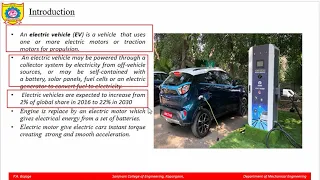 Automobile Unit 6:- Electric Vehicles