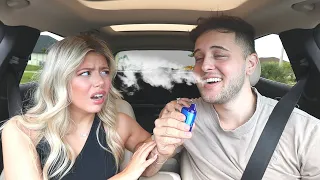 VAPE PRANK ON ANGRY FIANCÉ!! *GONE WRONG*