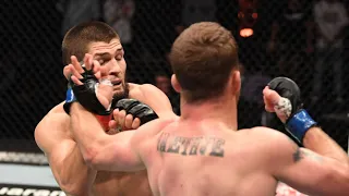 Every strike Khabib Nurmagomedov had to eat before beating Justin Gaethje