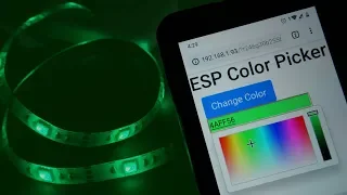 ESP32/ESP8266 RGB LED Strip with Color Picker Web Server