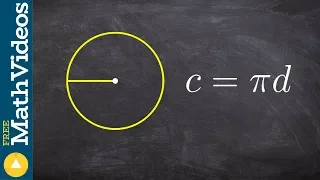 Finding the radius when given the circumference