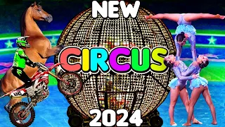 NEW 2024 CIRCUS SHOW SPECTACULAR 🌐 Motorcycles in Globe & Girl 🦬 Majestic Buffalo 🚀 Rocket Man