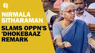 'Apologise': Nirmala Sitharaman Slams Opposition's 'Dhokebaaz' Comment