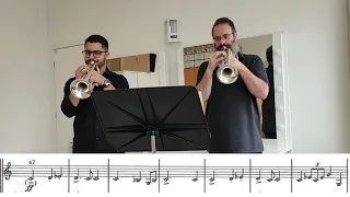 Dvořák: 9. Sinfonie - Trumpet Excerpts - Daniel Leal  e Marlon Humpreys.