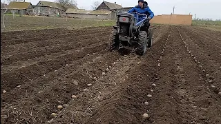 Посадка картоплі ❌це вам не лопатою Мотоблок це💪