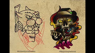Tattoo Flash Collab with Fat Jimmy