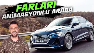 Farları ile Yazı Yazan Araba | Audi E-Tron Sportback