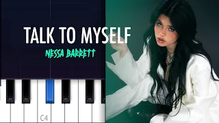 Nessa Barrett - talk to myself (Piano tutorial)