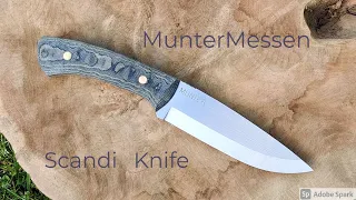Knife Making - Scandi Bushcraft Knife MunterMessen