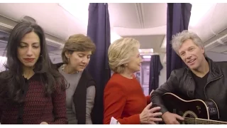 Hillary Clinton Election Day Mannequin Challenge with Jon Bon Jovi