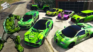 GTA 5 - Stealing MODIFIED HULK Luxury Cars with Franklin! (Real Life Cars #129)